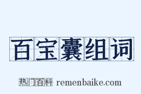 百宝囊组词是什么意思的图片